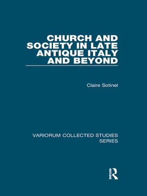 cover image of Church and Society in Late Antique Italy and Beyond
